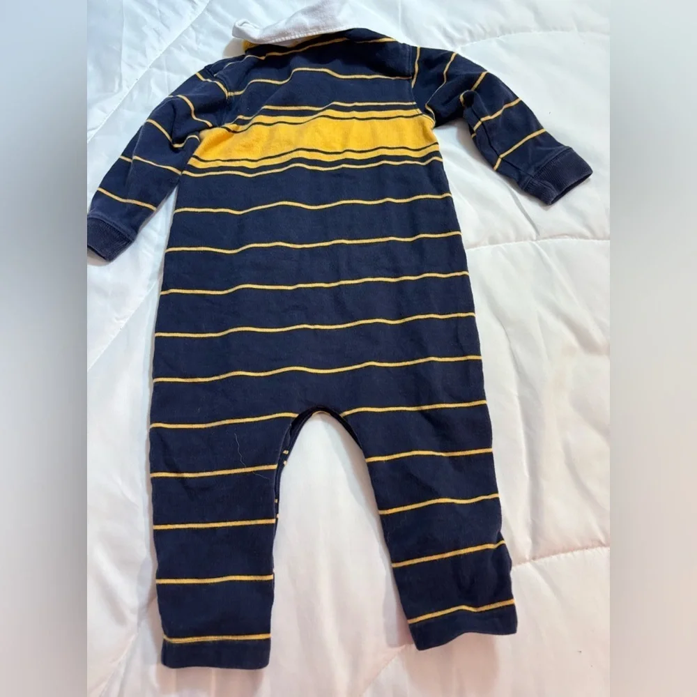 Set of 2 OshKosh B'gosh Kids one piece pants and long sleeve collared outfits